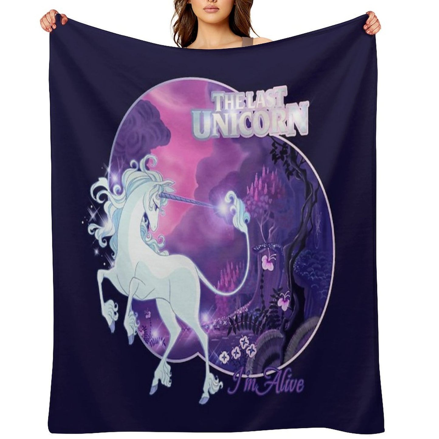 I'm Alive - Lilac Throw Blanket