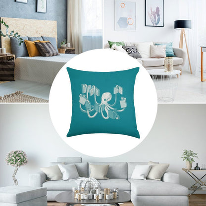 Armed With Knowledge Linen Throw Pillow Cover