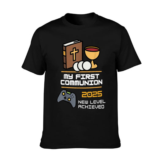 My 1st First Communion 2025 Boys Girls Controller Video Game T-Shirt