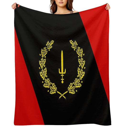 Black American Heritage Flag 1967 Throw Blanket