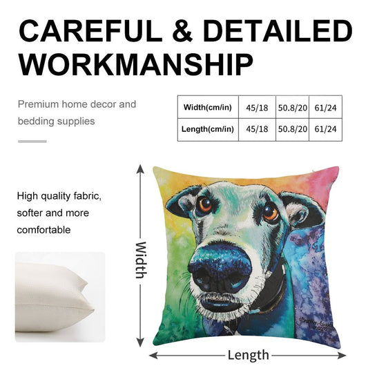 The Look of Love Linen Throw Pillow Cover