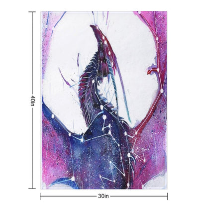 Galaxy Dragon Throw Blanket