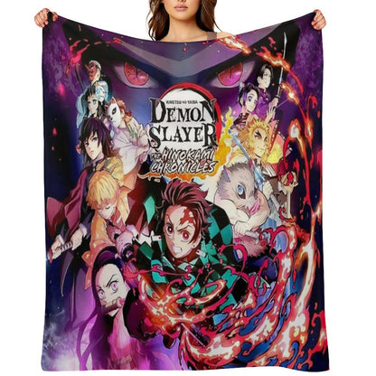 Demon Poster Throw Blanket