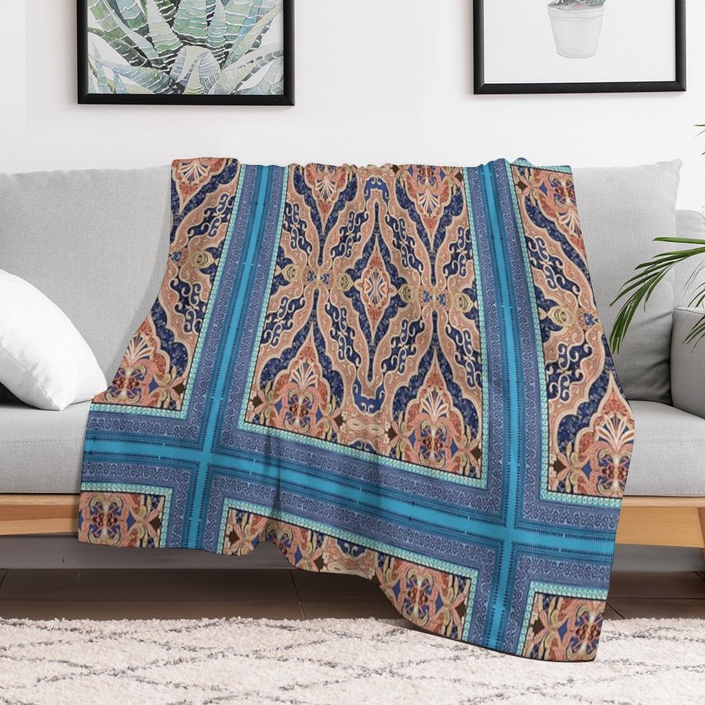 Arab Tapestry Throw Blanket