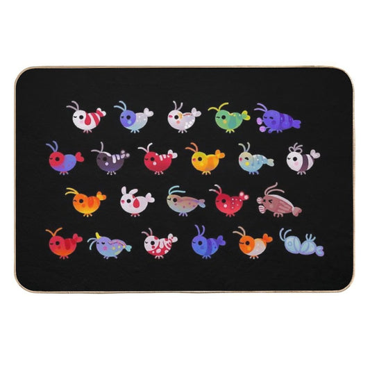 Freshwater Shrimp  High-Traffic Bath Mat