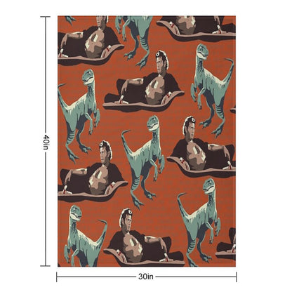 Jurassic Geniuses Throw Blanket
