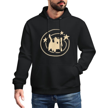 90s Y2K Scary Tomcat Cat Is Scared Under Starry Tail Pilling-Resistant Hoodie