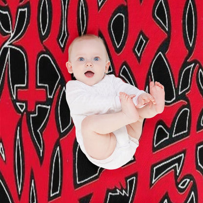 Morbid Angel Red Logo Art Throw Blanket