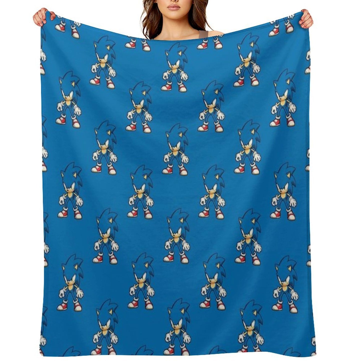 Sonic The Hedgehog Ready for Action Throw Blanket