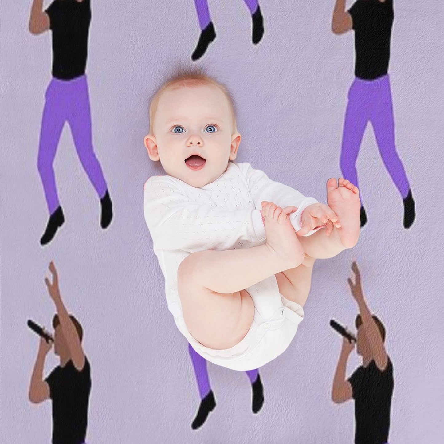 Niall Horan Purple Pants Throw Blanket