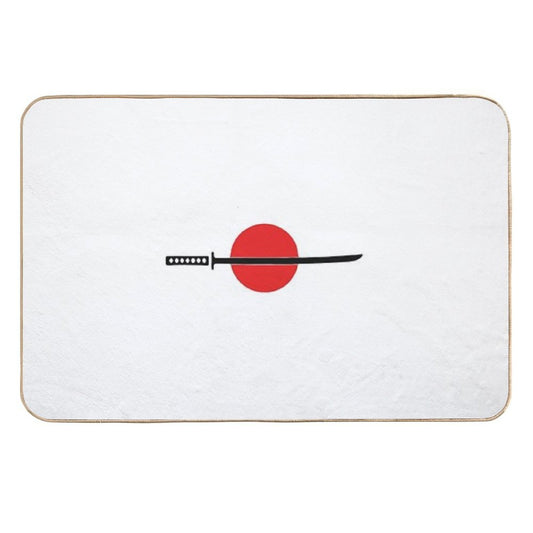Simple Katana  Slip-Resistant Bath Mat