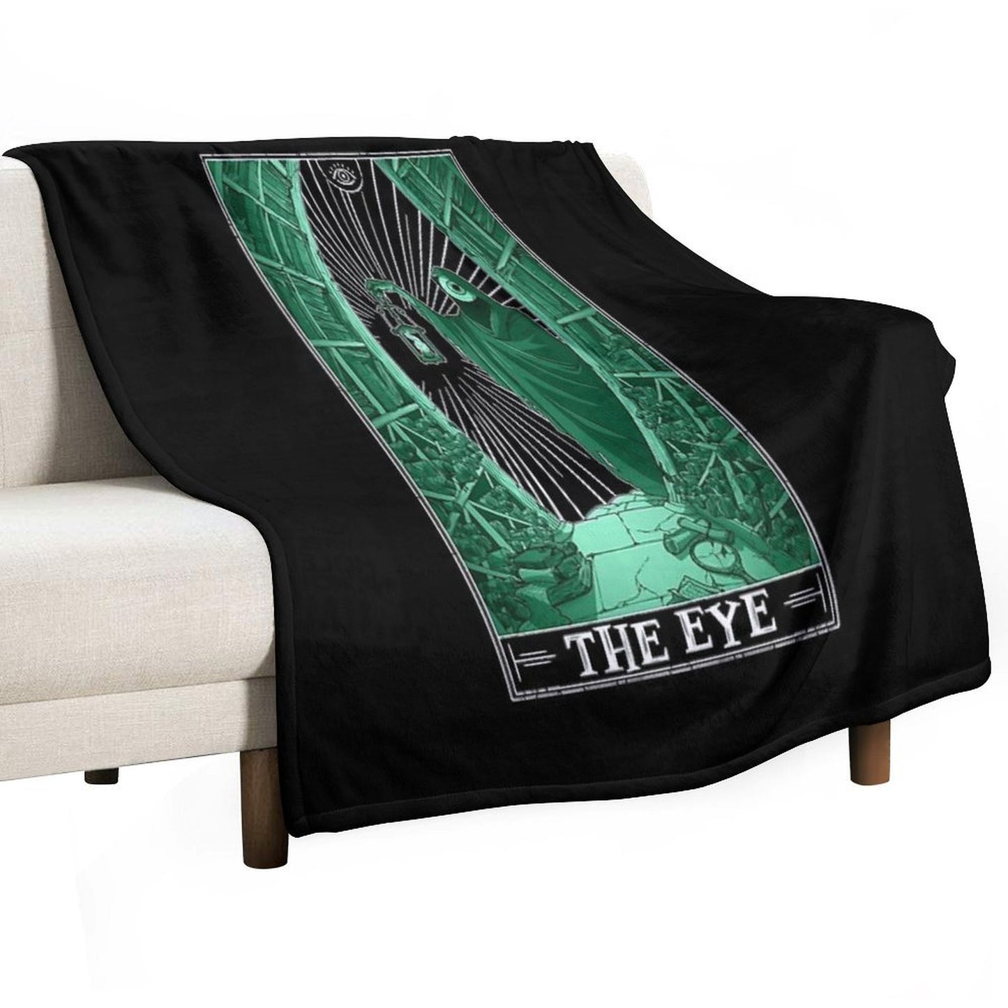 The Eye Tarotesque (Dark) Throw Blanket