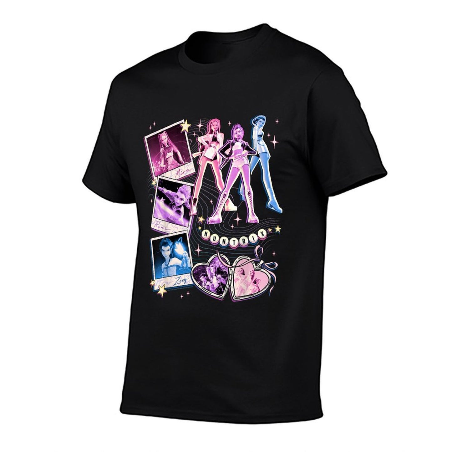 Kpop Demon Hunters Huntrix Mira Rumi & Zoey BFFs Collage  Relaxed-fit T-Shirt