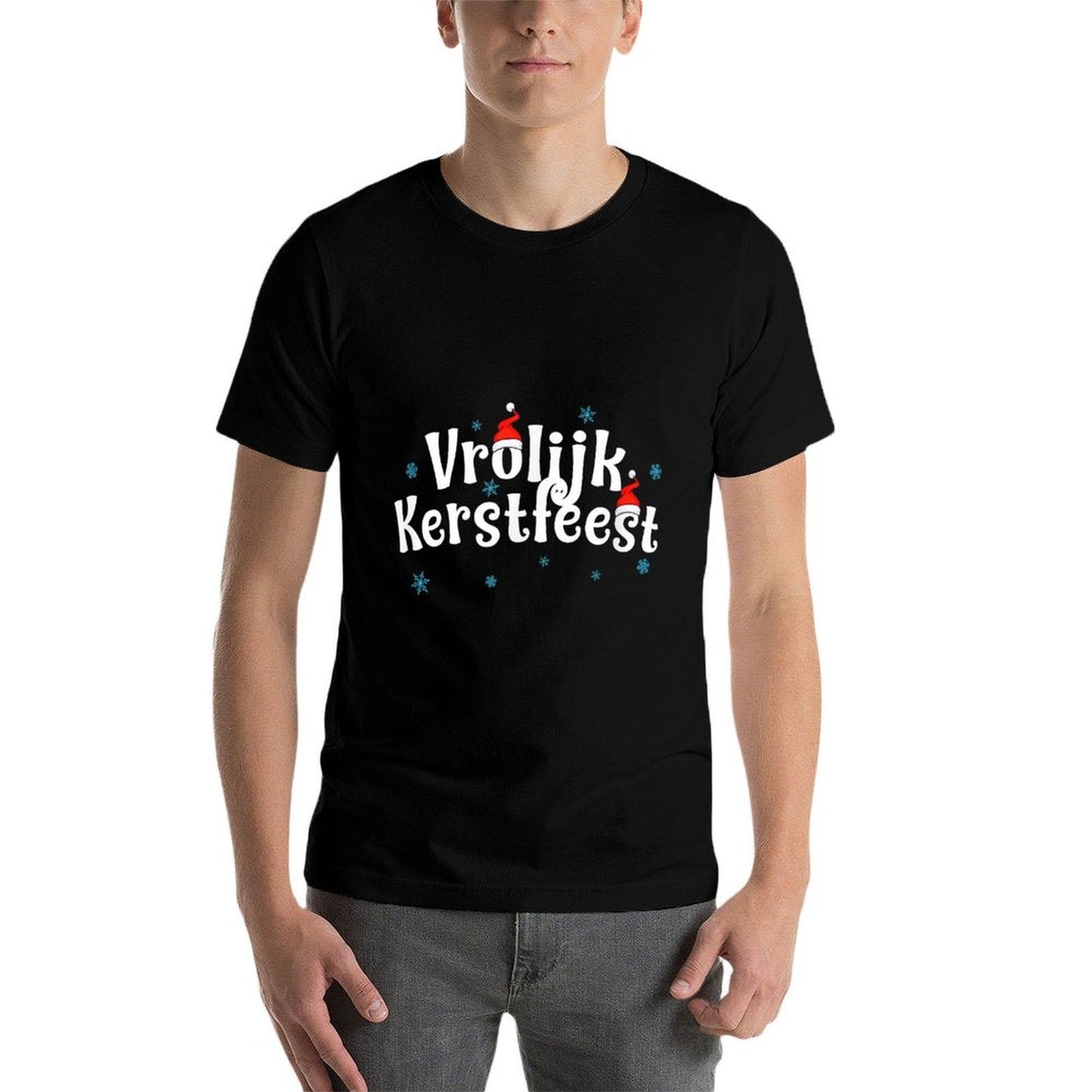 Vrolijk Kerstfeest Dutchflemish Christmas  Cotton T-Shirt