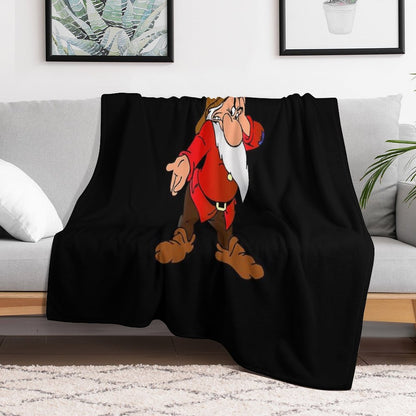 Grumpy Dwarf Throw Blanket