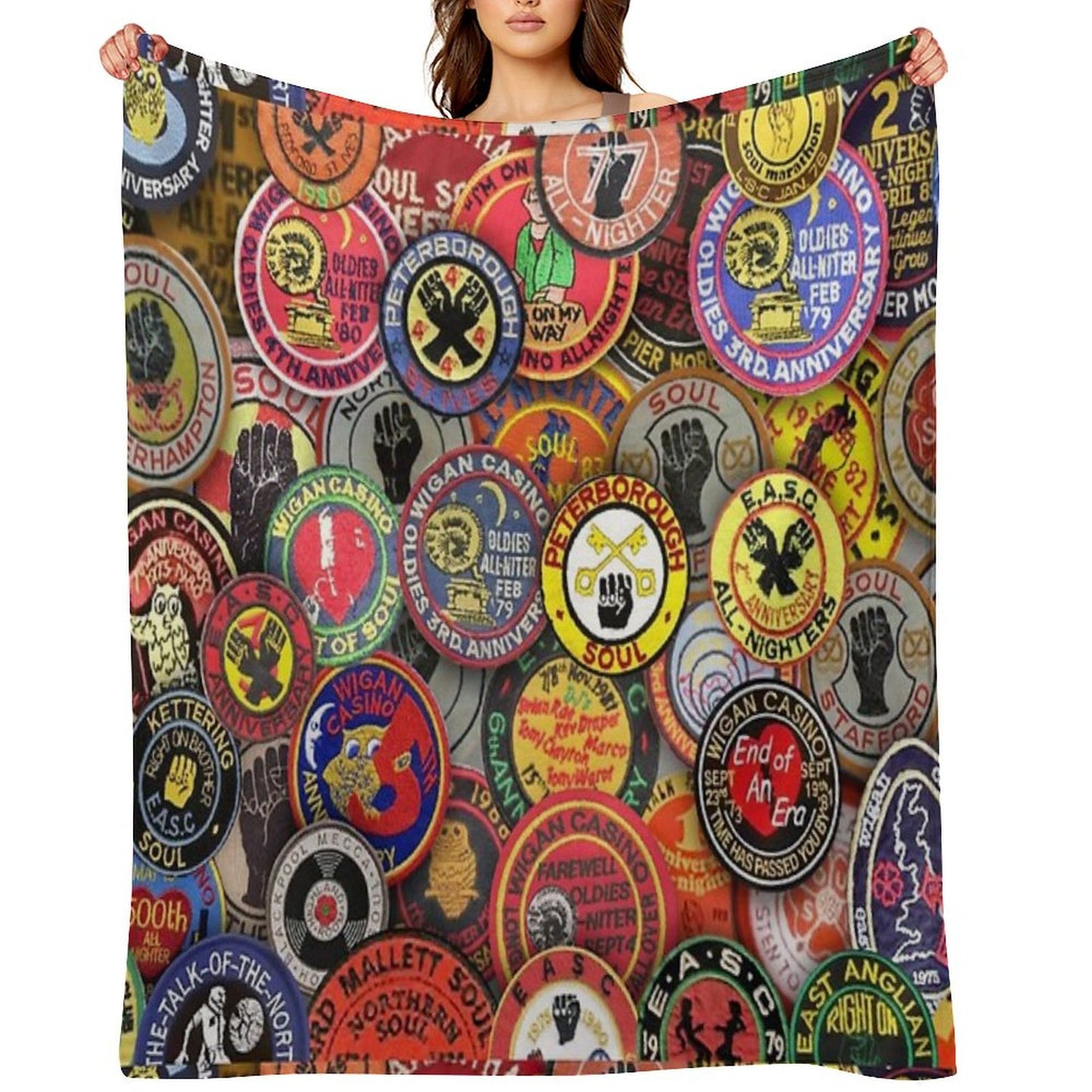 Northern Soul Memories Throw Blanket