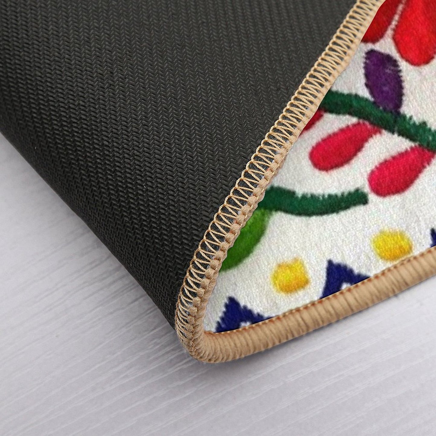 Mexican Flowers Bath Mat