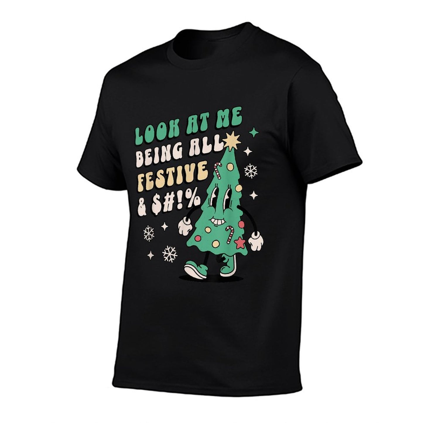 Look At Me Being All Festive - Funny Retro Christmas Tree  Classic T-Shirt