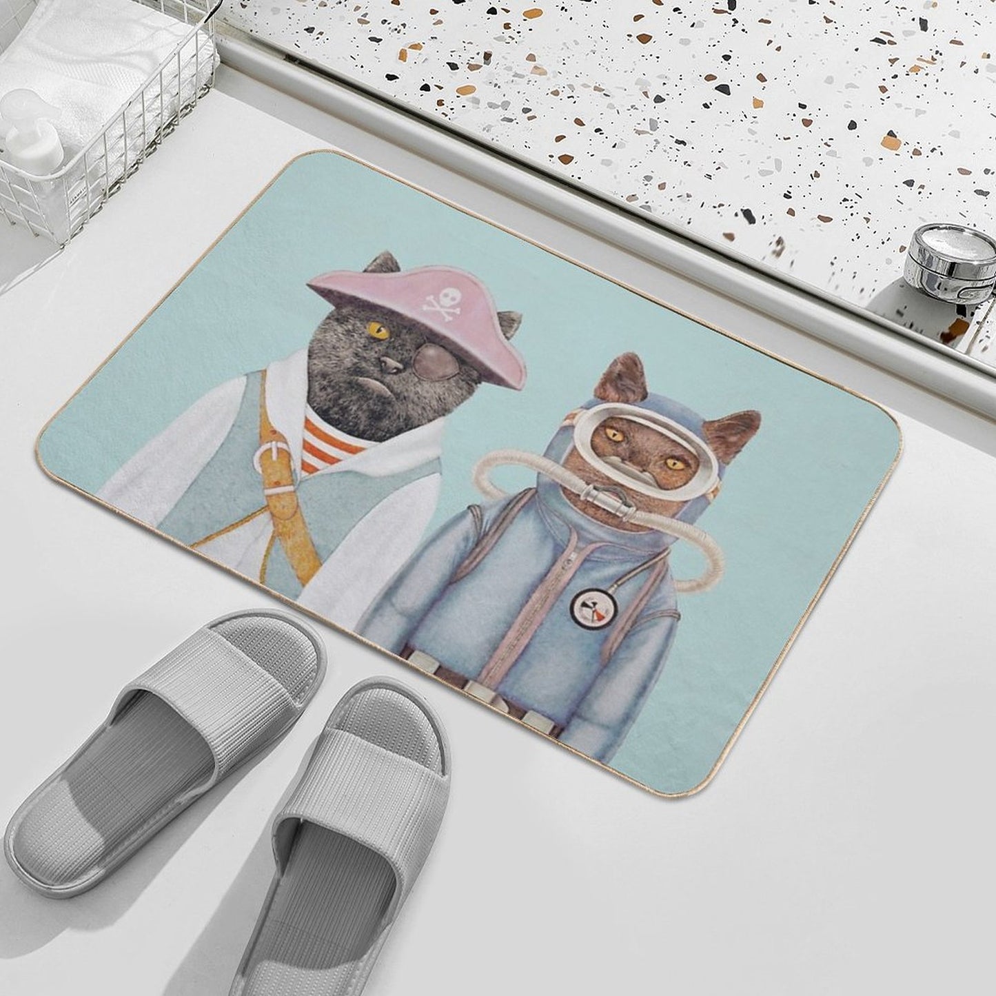 Aquatic Cats Bath Mat