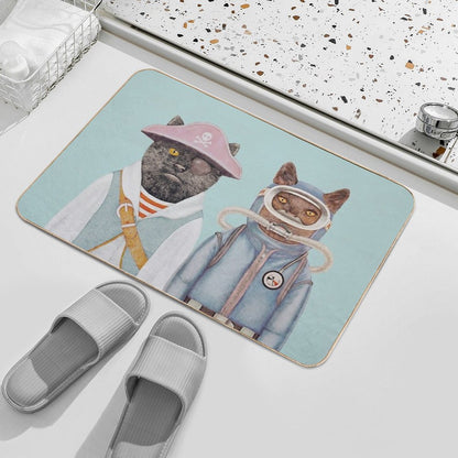 Aquatic Cats Bath Mat