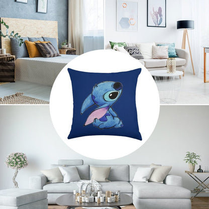Cute Stitch ! Linen Throw Pillow Cover