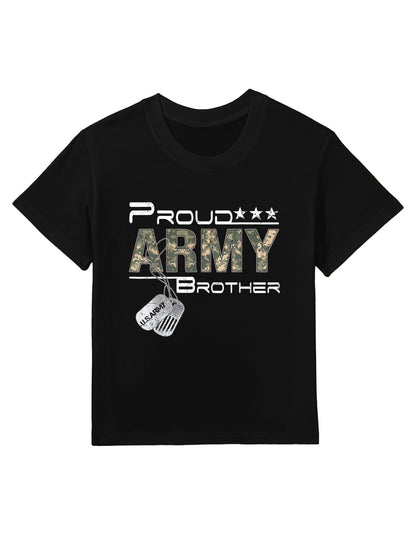 Proud Army Brother Army Graduation Brother US Army Brother Kids T-Shirt