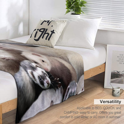 Ferrets Throw Blanket