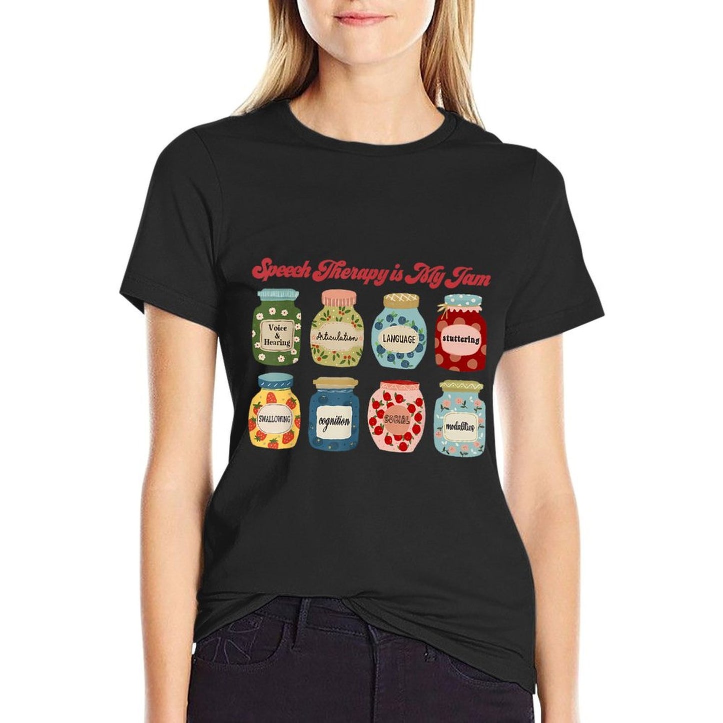 Speech Therapy Is My Jam Speech Language Pathologist SLP T-Shirt
