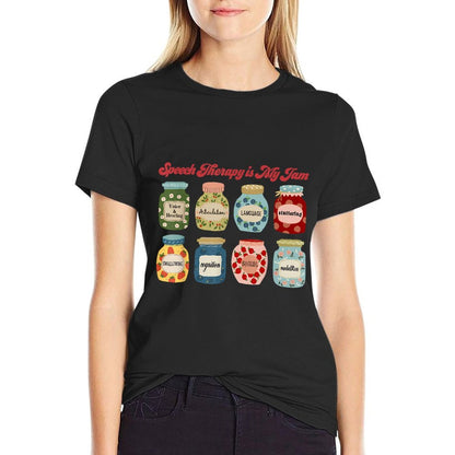 Speech Therapy Is My Jam Speech Language Pathologist SLP T-Shirt