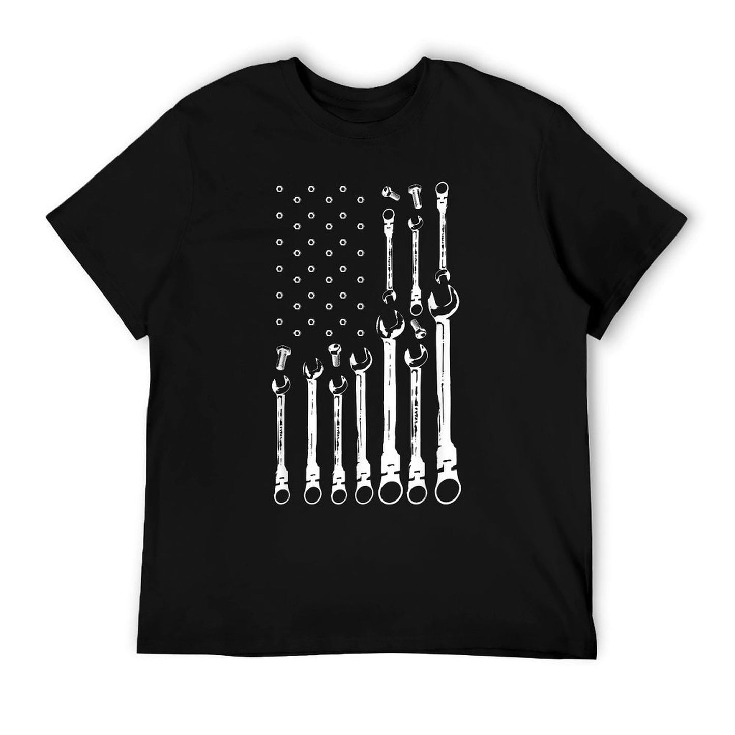Mechanic Flag American Patriotic Flag Car Mechanic USA Flag T-Shirt