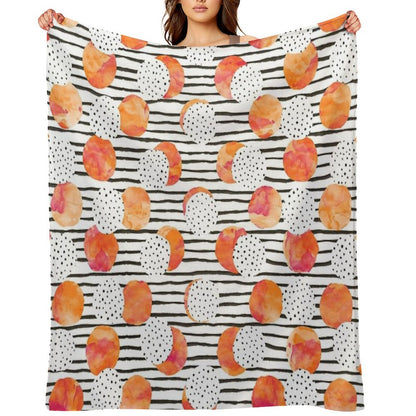 Fruity Orange Throw Blanket