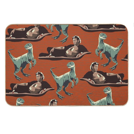 Jurassic Geniuses Bath Mat