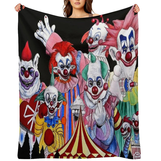 Killer Klowns From Outer Space! Throw Blanket