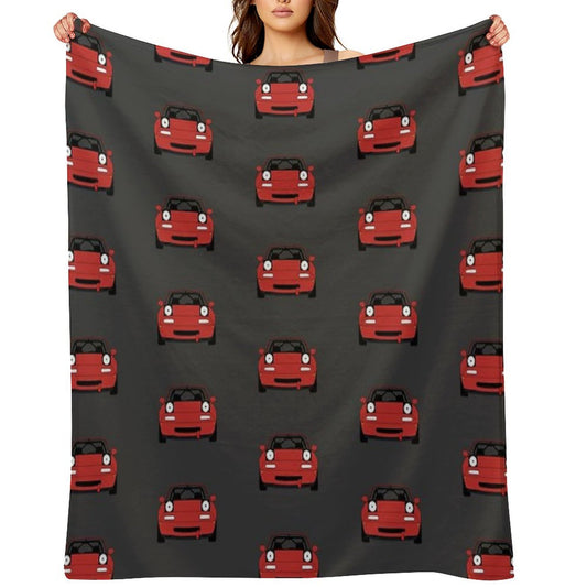 Miata Racecar Throw Blanket