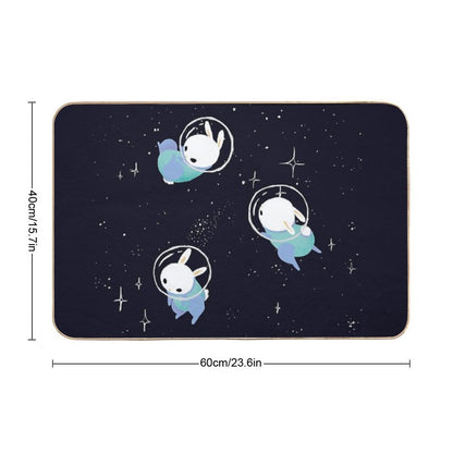 Space Bunnies Bath Mat