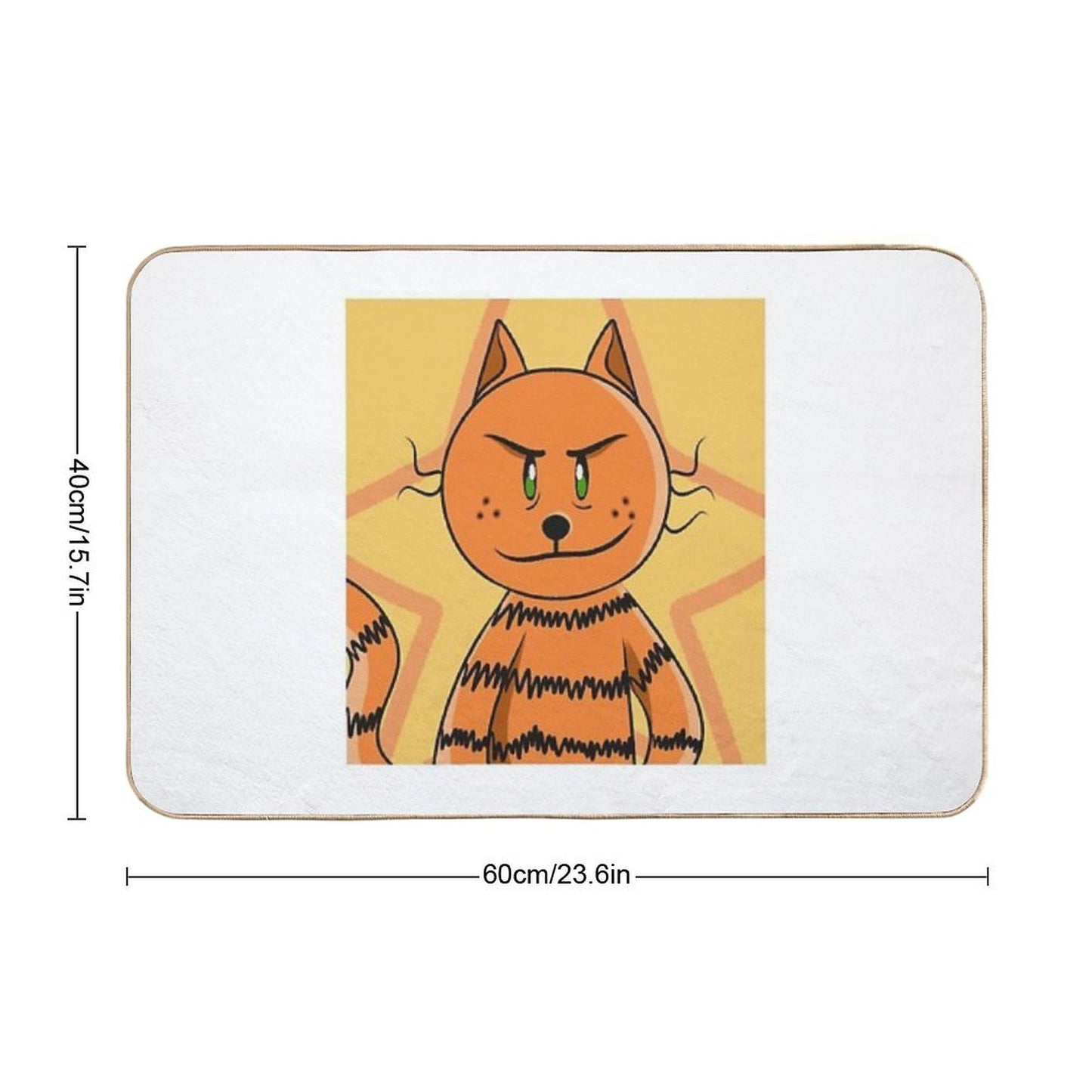 Petey The Cat  Fade-Resistant Bath Mat