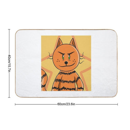 Petey The Cat  Fade-Resistant Bath Mat