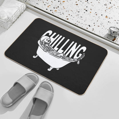 Chilling in Ice Bath Bath Mat