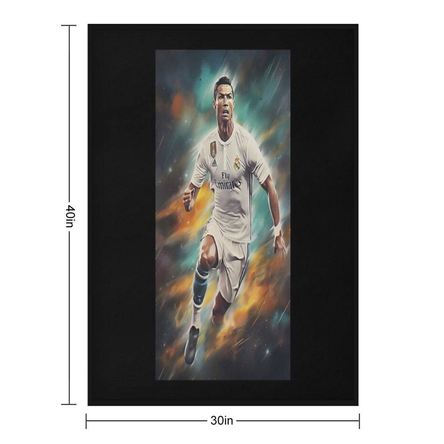 Cristiano Ronaldo Star Throw Blanket