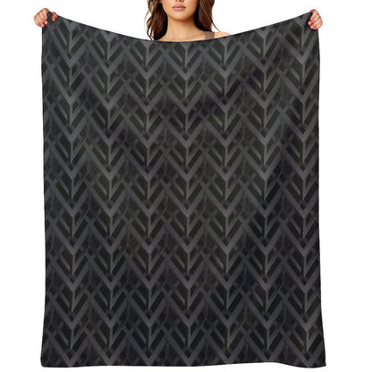 Abstract Pattern 3d Geometric Figures. Throw Blanket