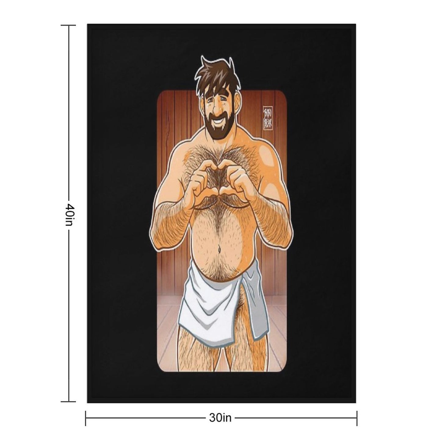 ADAM LIKES SAUNAS Throw Blanket