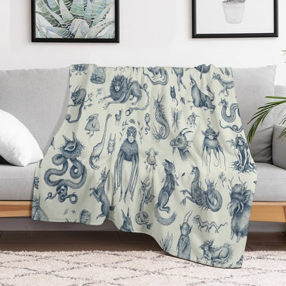 Beings And Creatures Throw Blanket