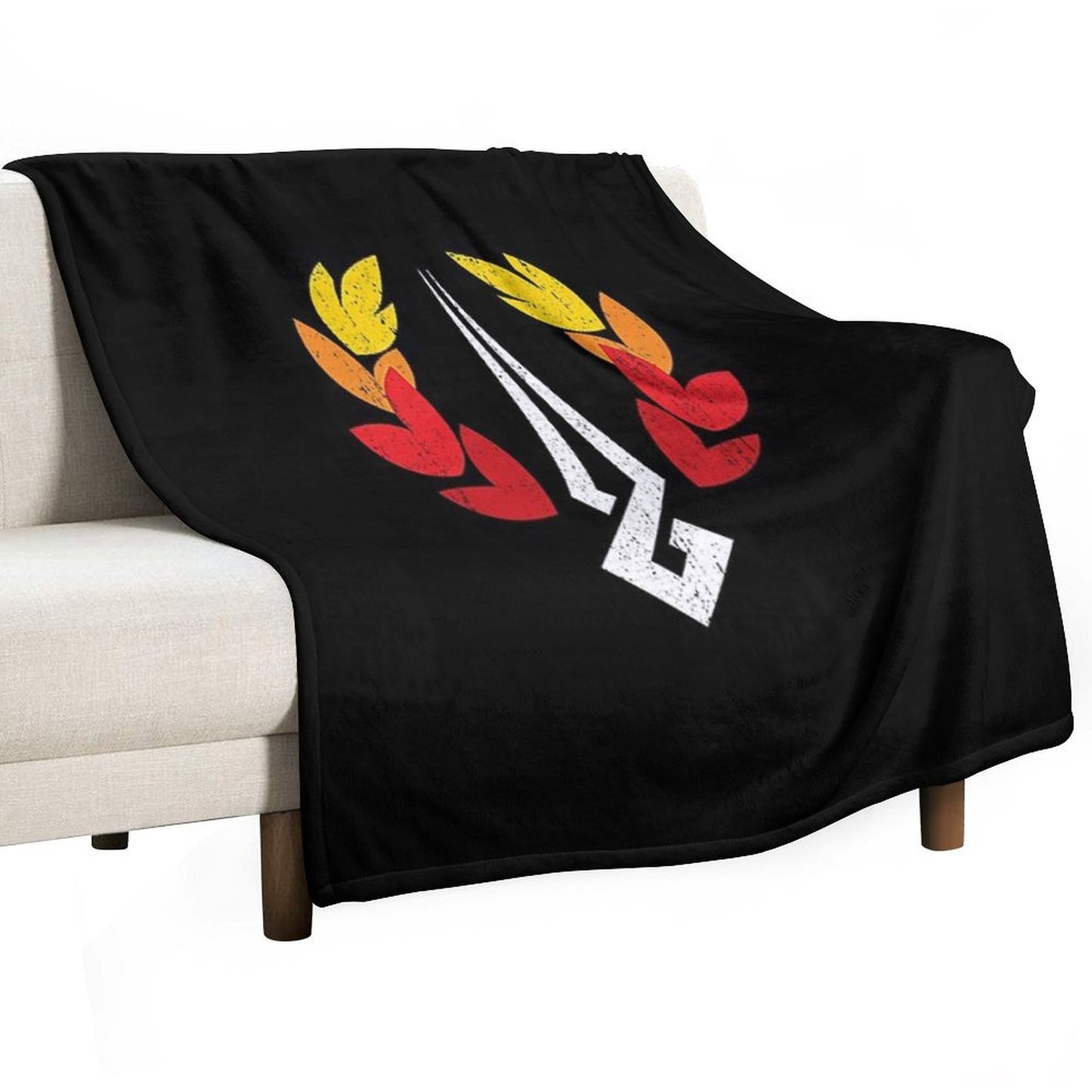 Hades Symbol T-Shirt Throw Blanket