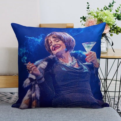 Patti LuPone As Joanne in Company Linen Throw Pillow Cover