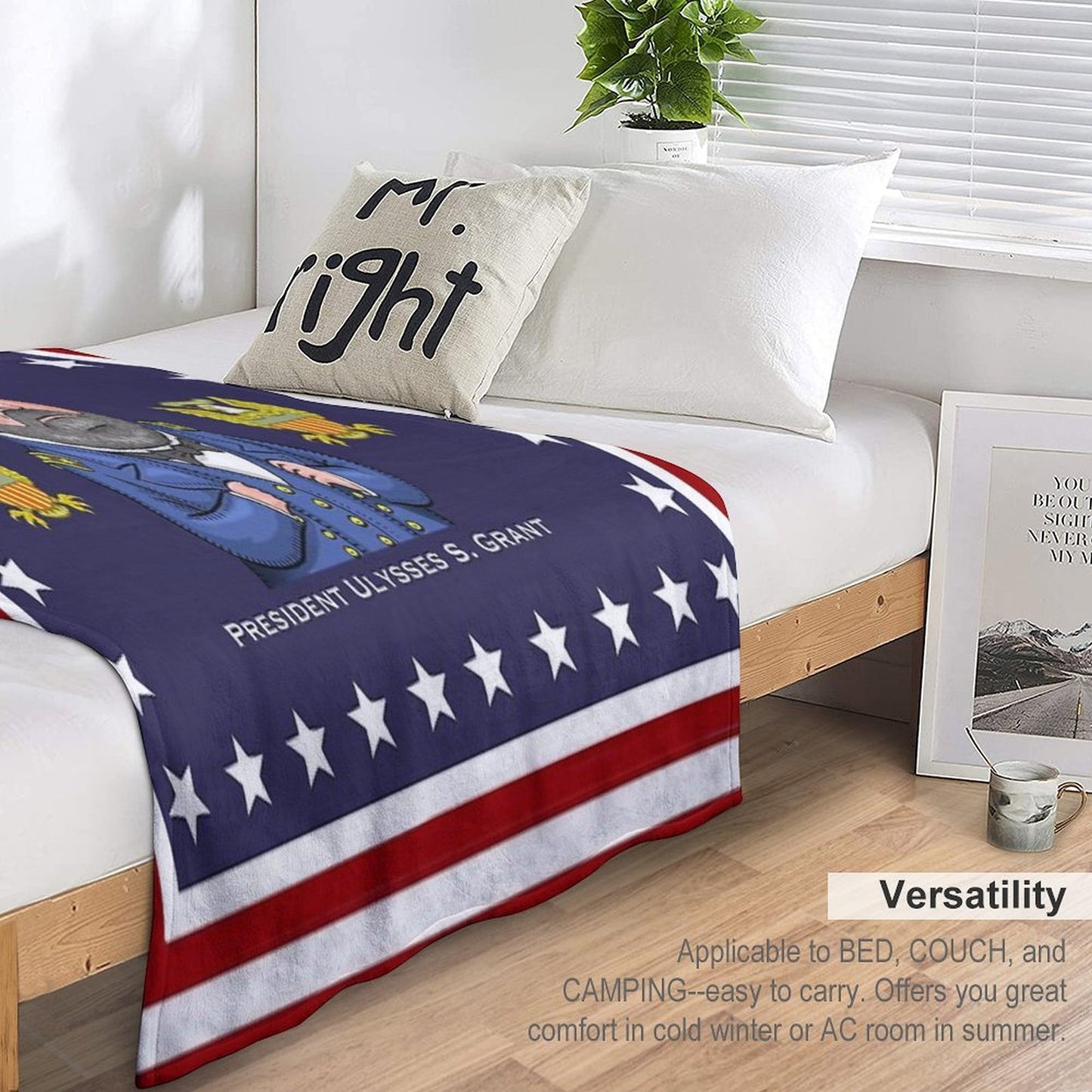 President Ulysses S. Grant Throw Blanket