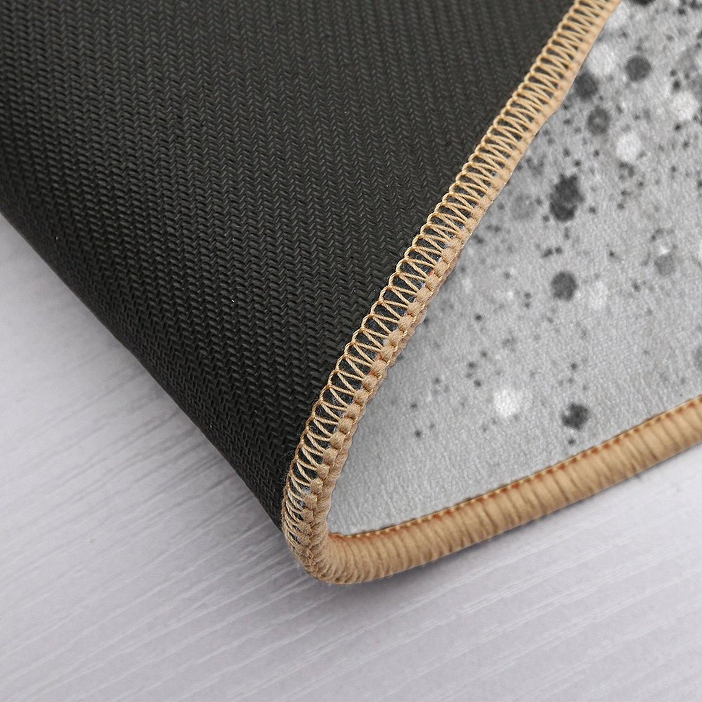 Soft Silver Gray Glam #1 (Photo of Glitter Only - Not Reflective) Bath Mat