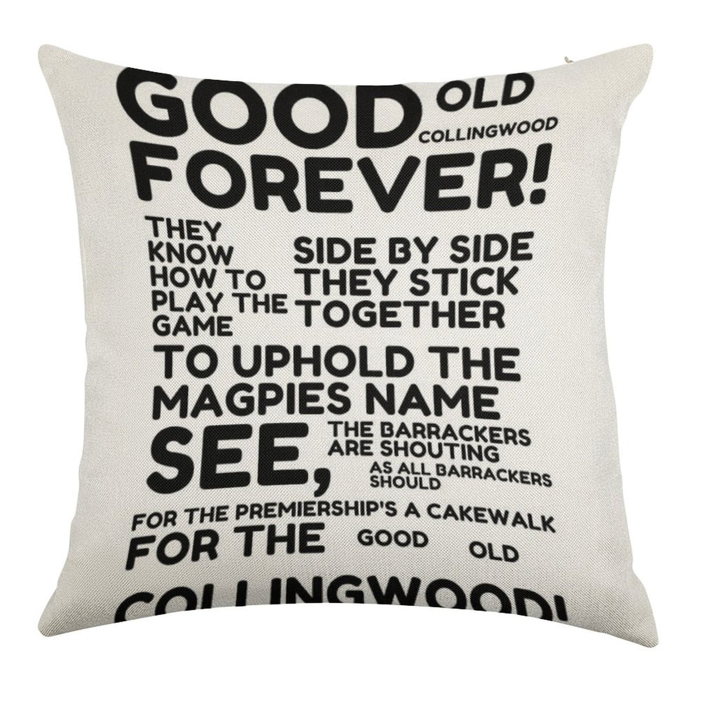 Good Old Collingwood Forever! Linen Throw Pillow Cover