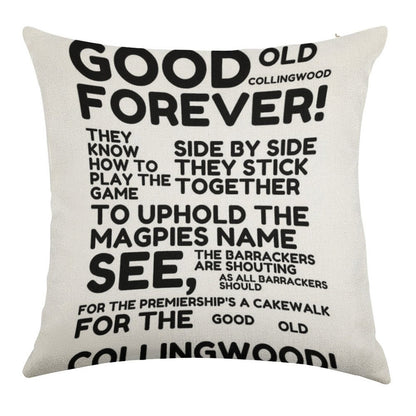Good Old Collingwood Forever! Linen Throw Pillow Cover