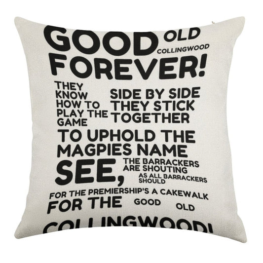 Good Old Collingwood Forever! Linen Throw Pillow Cover