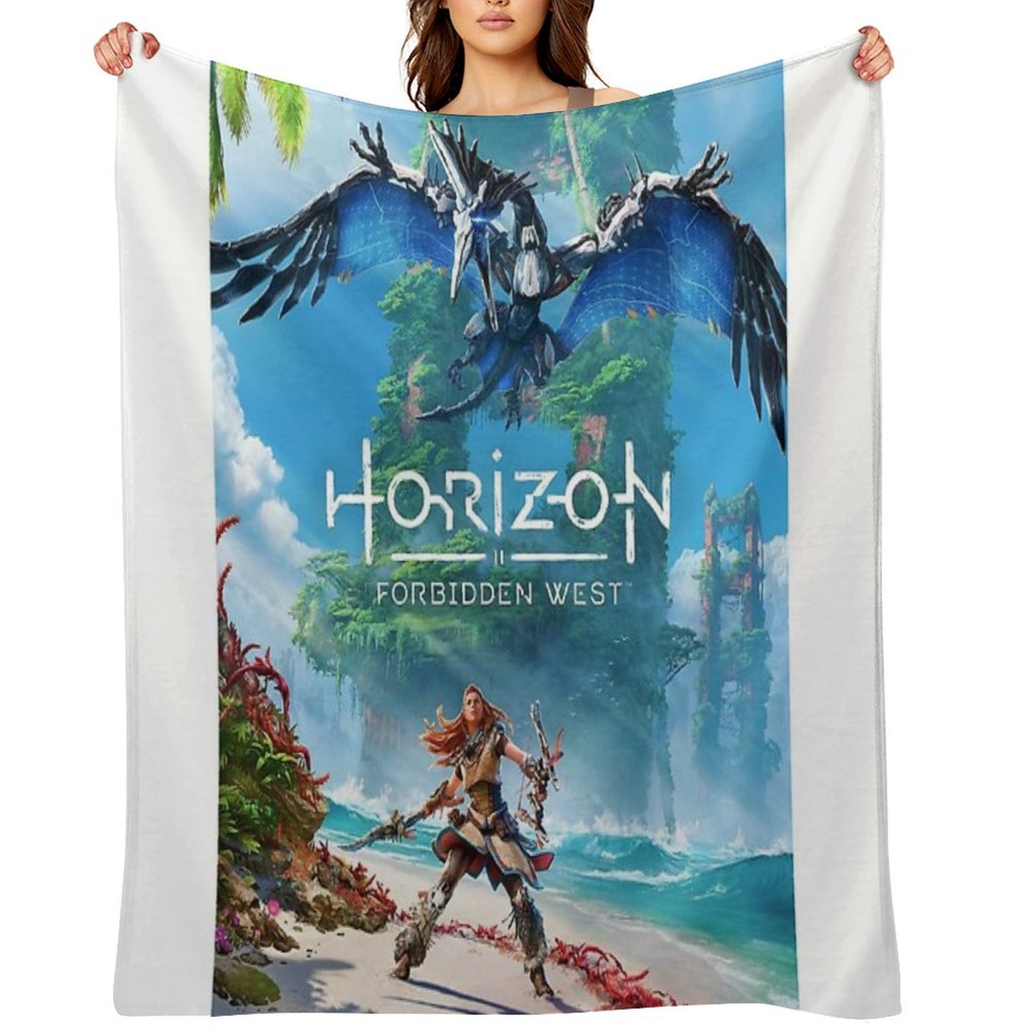 Horizon Forbidden West [poster] Throw Blanket